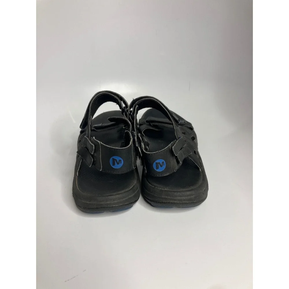 Merrell Performance Sandals Mens 12 Black Blue Good Strappy Air Cushion J289823C